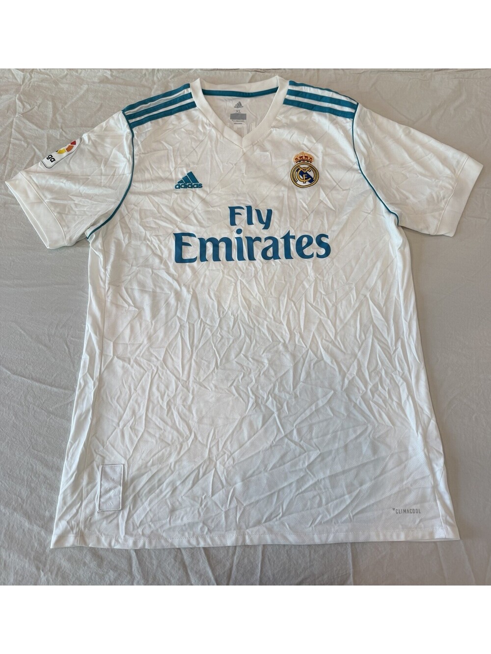Adidas Real Madrid Sanchez #9 Jersey XL 2017 2018 Home Soccer Shirt White